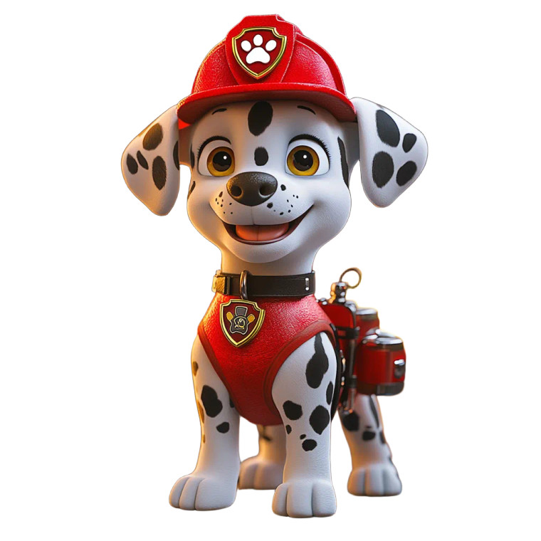 Marshall Dalmatian Puppy Vinyl Car Decal Sticker – Waterproof & UV-Resistant 8"