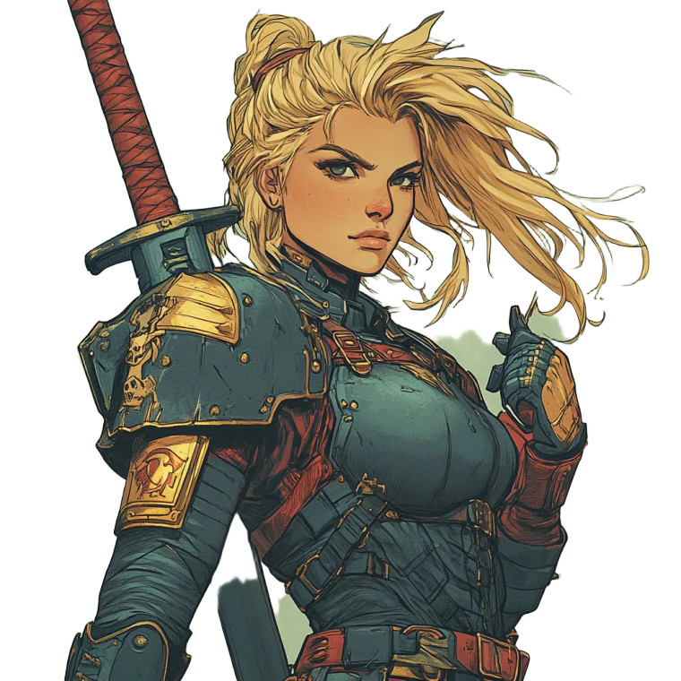 Blonde Hunter Vinyl Car Decal Sticker – Waterproof & UV-Resistant 8"