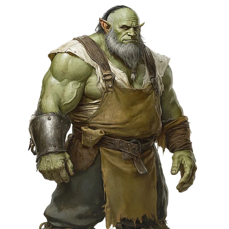 Firbolg Blacksmith Vinyl Car Decal Sticker – Waterproof & UV-Resistant 8"