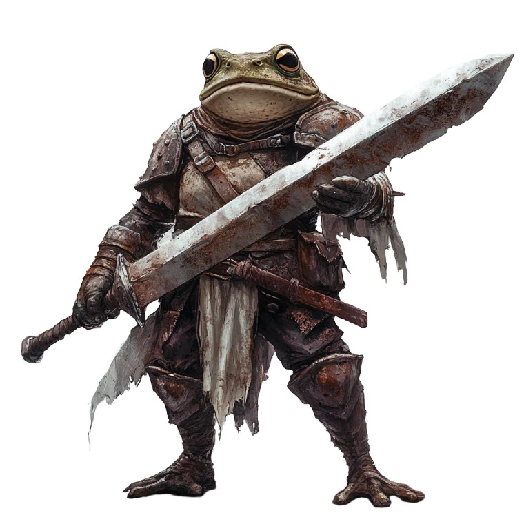 Armored Frog Warrior V3 Vinyl Car Decal Sticker – Waterproof & UV-Resistant 8"