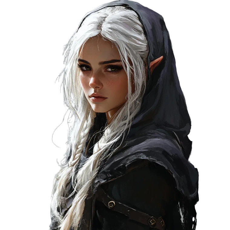 Half-Elf Sorcerer V2 Vinyl Car Decal Sticker – Waterproof & UV-Resistant 8"