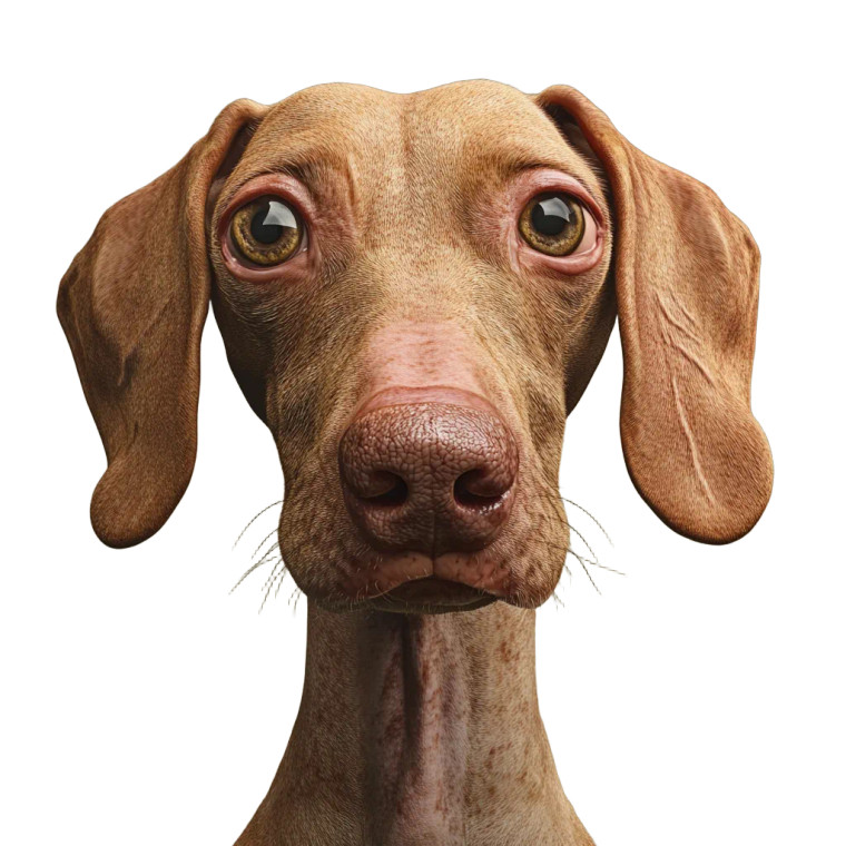 Big Head Dog Vinyl Car Decal Sticker – Waterproof & UV-Resistant 8"