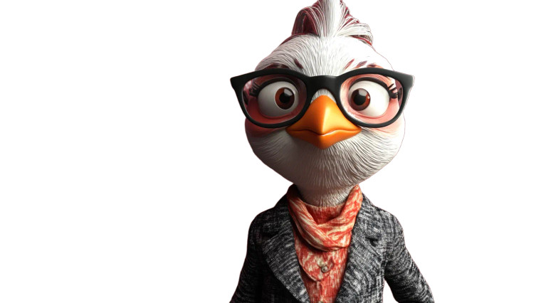 Cute Animated Bird Vinyl Car Decal Sticker – Waterproof & UV-Resistant 8"