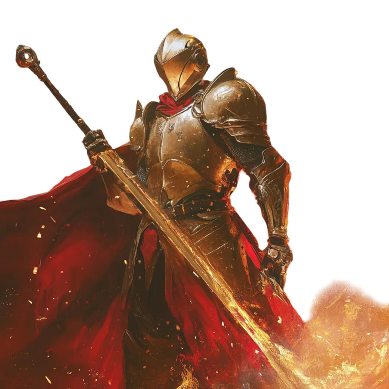 Radiant Knight V3 Vinyl Car Decal Sticker – Waterproof & UV-Resistant 8"
