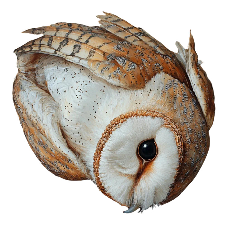 Barn Owl Vinyl Car Decal Sticker – Waterproof & UV-Resistant 8"