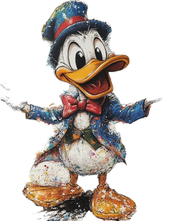 Colorful Scrooge Mcduck V3 Vinyl Car Decal Sticker – Waterproof & UV-Resistant 8"