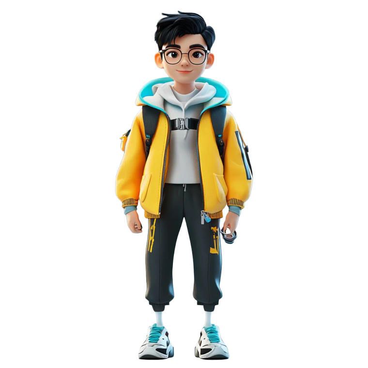 Futuristic Chinese Character Vinyl Car Decal Sticker – Waterproof & UV-Resistant 8"