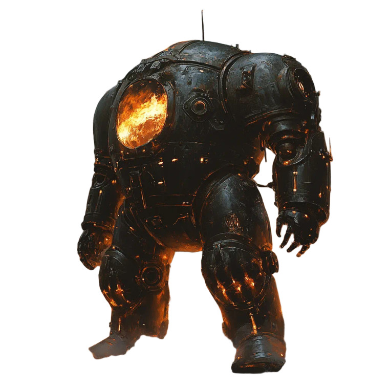 Scifi Armor Boiler V3 Vinyl Car Decal Sticker – Waterproof & UV-Resistant 8"