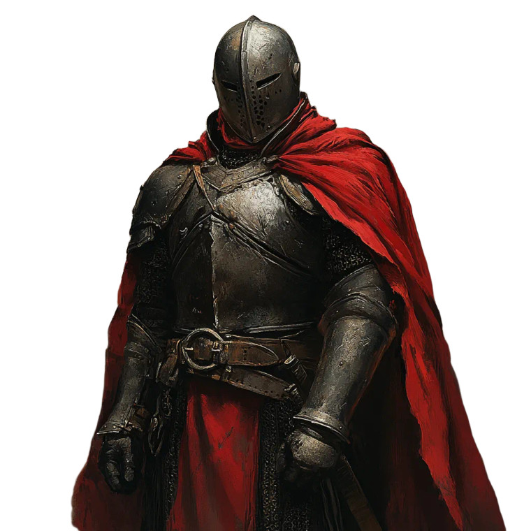 Medieval Armored Soldier V3 Vinyl Car Decal Sticker – Waterproof & UV-Resistant 8"