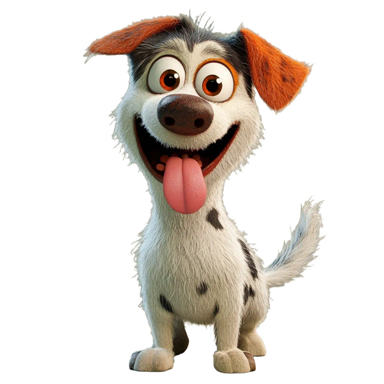 Cartoon Surprised Dog Vinyl Car Decal Sticker – Waterproof & UV-Resistant 8"