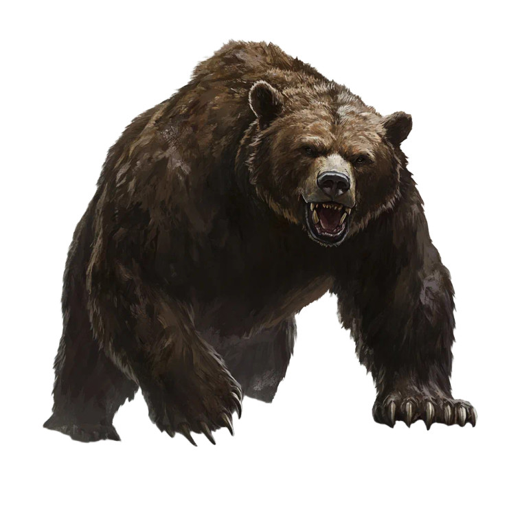 Brown Bear Token Vinyl Car Decal Sticker – Waterproof & UV-Resistant 8"