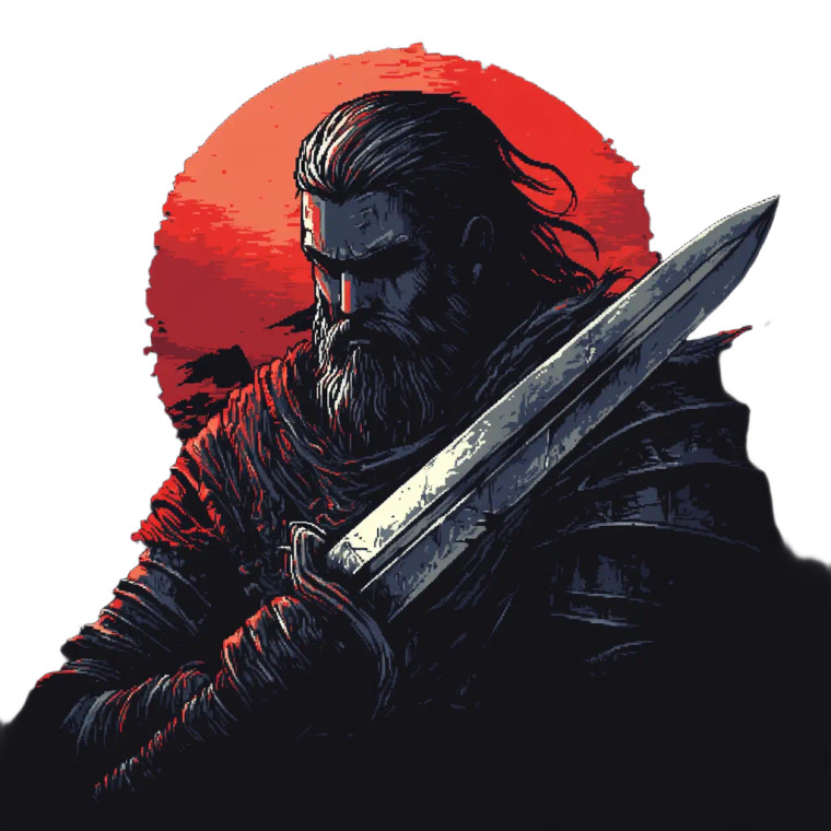 Pixel Art Fighter Vinyl Car Decal Sticker – Waterproof & UV-Resistant 8"