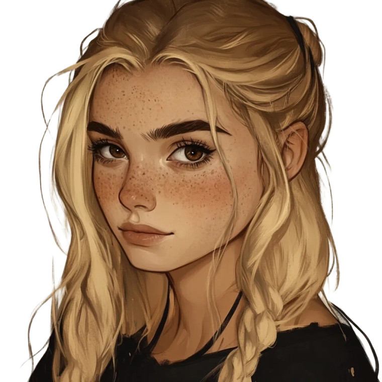 Fantasy Peasant Girl Vinyl Car Decal Sticker – Waterproof & UV-Resistant 8"