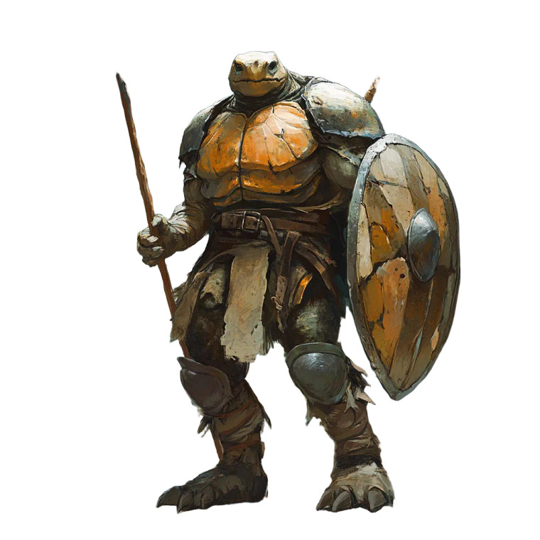 Barbarian Tortle Vinyl Car Decal Sticker – Waterproof & UV-Resistant 8"