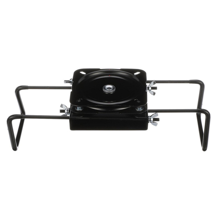 Attwood Marine Boat Seat Mount 15700-3 Swivel Only; For Seat Hole Patterns; Clamp-On; 0 Degree Tilt Angle; Black; Powder Coated; Steel; Adjusts From 7-1/2 Inch To 18 Inch; Aftermarket Packaging