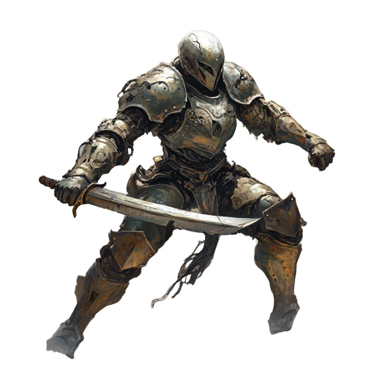 Myr Warforged Fighter Vinyl Car Decal Sticker – Waterproof & UV-Resistant 8"