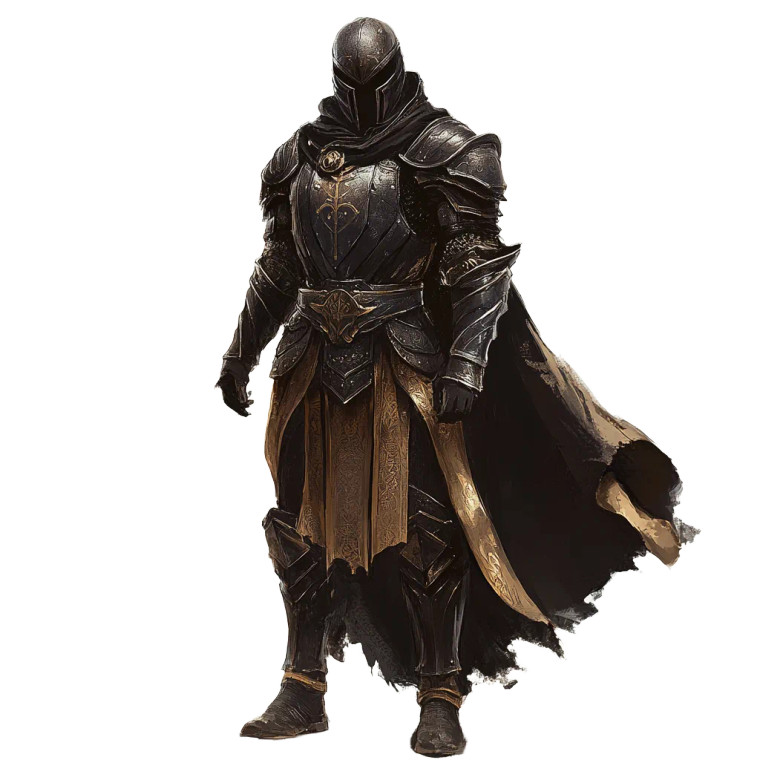 Dark Armor Cleric Vinyl Car Decal Sticker – Waterproof & UV-Resistant 8"