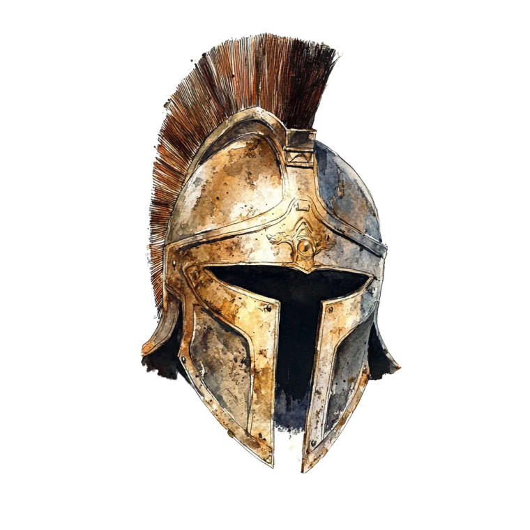 Spartan Helmet V14 Vinyl Car Decal Sticker – Waterproof & UV-Resistant 8"