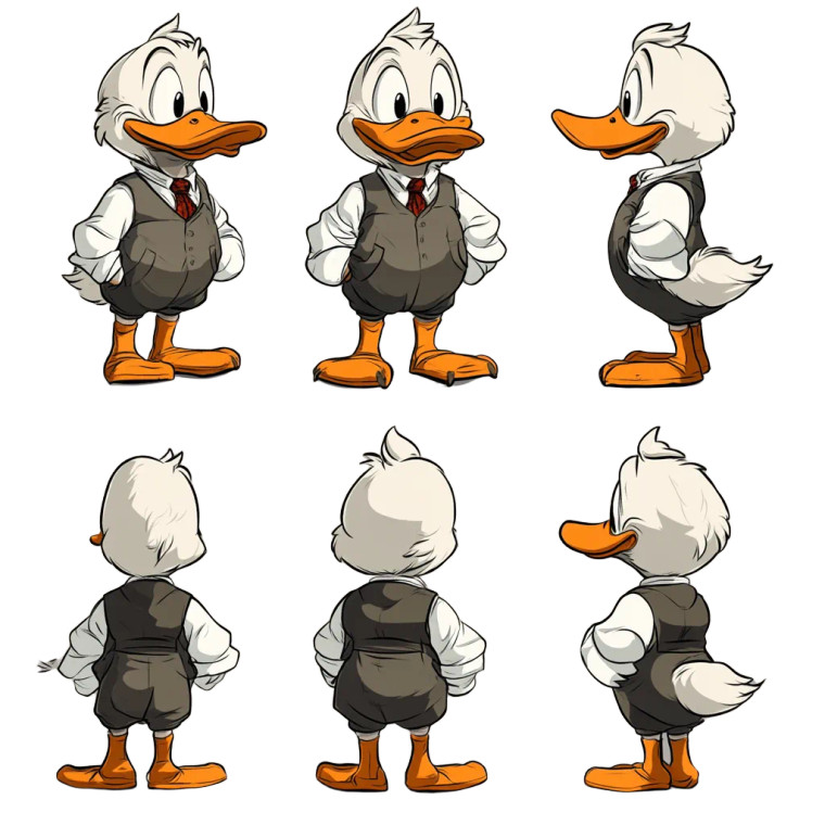 Ducktales Character Sprite Vinyl Car Decal Sticker – Waterproof & UV-Resistant 8"