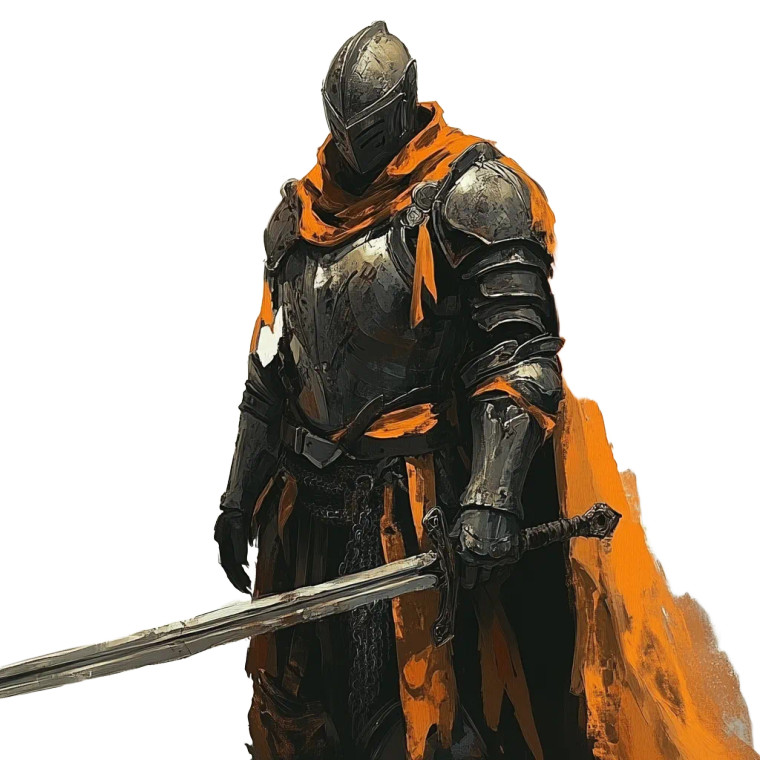 Armored Dnd Soldier Vinyl Car Decal Sticker – Waterproof & UV-Resistant 8"