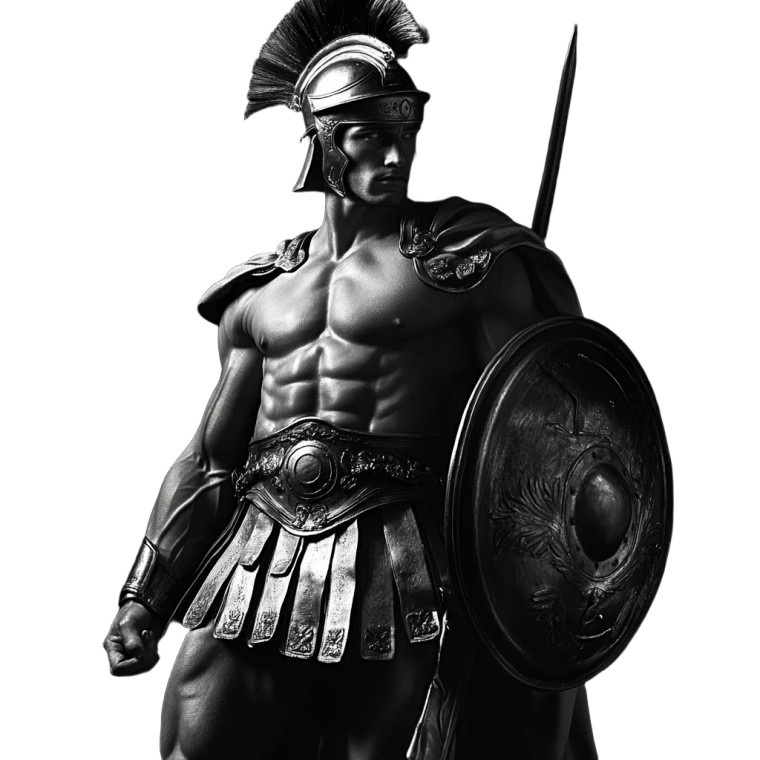 Roman Warrior V23 Vinyl Car Decal Sticker – Waterproof & UV-Resistant 8"