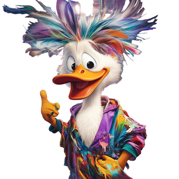 Poetic Duck Speaker Vinyl Car Decal Sticker – Waterproof & UV-Resistant 8"