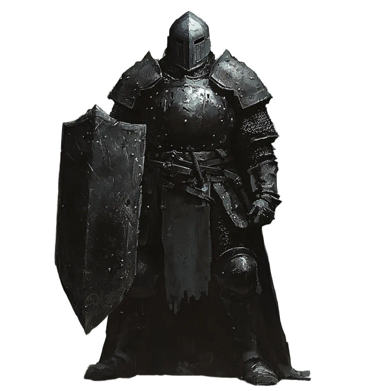 Armored Fantasy Trooper Vinyl Car Decal Sticker – Waterproof & UV-Resistant 8"