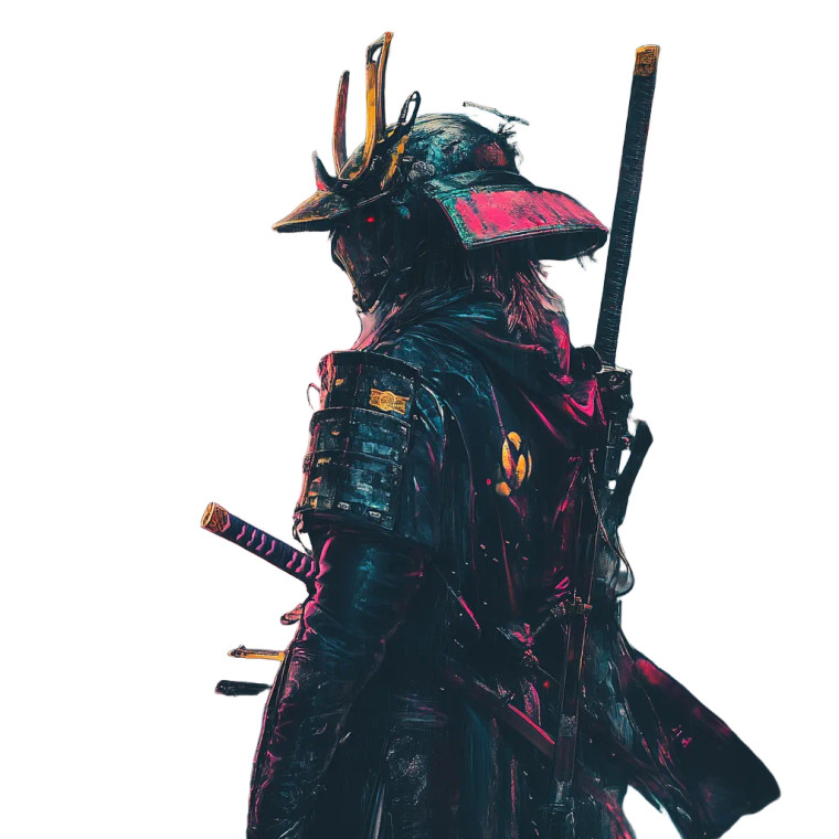 Cyberpunk Samurai V25 Vinyl Car Decal Sticker – Waterproof & UV-Resistant 8"