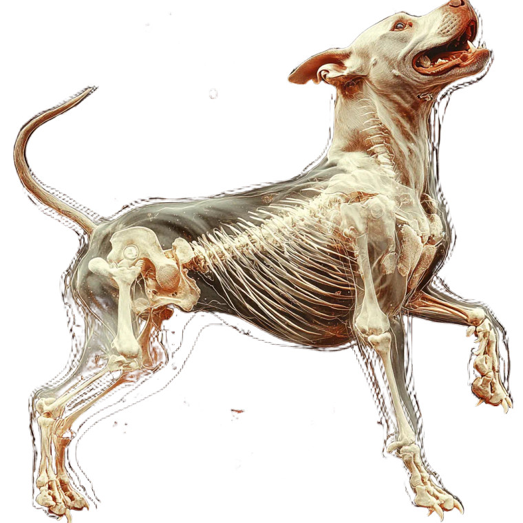 Dancing Skeleton Dog Vinyl Car Decal Sticker – Waterproof & UV-Resistant 8"