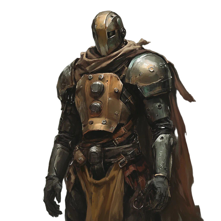 Warforged Fighter V3 Vinyl Car Decal Sticker – Waterproof & UV-Resistant 8"