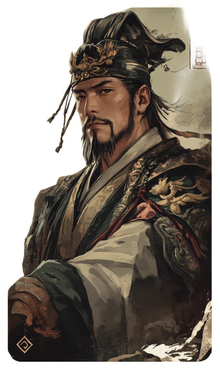 Song Jiang Card Vinyl Car Decal Sticker – Waterproof & UV-Resistant 8"