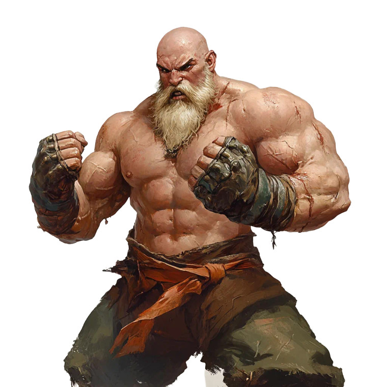 Buff Fist Fighter Vinyl Car Decal Sticker – Waterproof & UV-Resistant 8"