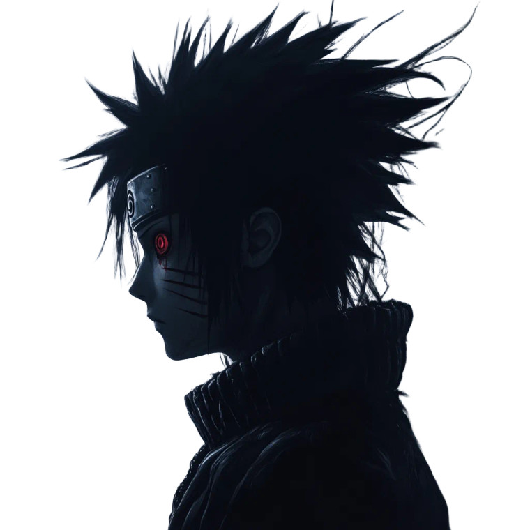 Uchiha Sasuke Vinyl Car Decal Sticker – Waterproof & UV-Resistant 8"