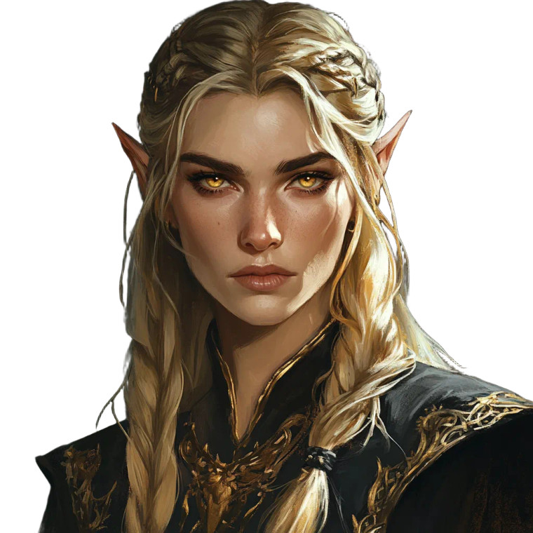 High Elf Priestess Vinyl Car Decal Sticker – Waterproof & UV-Resistant 8"