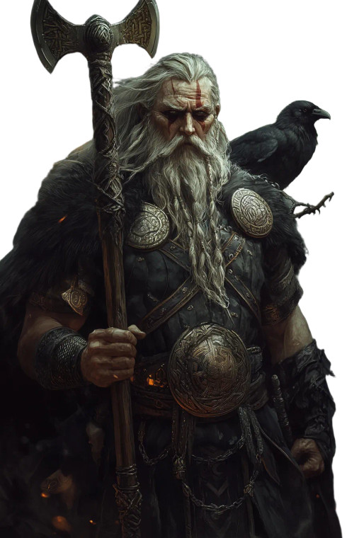 Epic Portrait Of Odin Vinyl Car Decal Sticker – Waterproof & UV-Resistant 8"