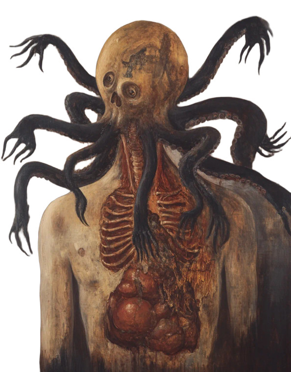 Dalí'S Octopus Figure Vinyl Car Decal Sticker – Waterproof & UV-Resistant 8"