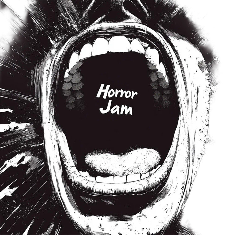 Horror Jam Scream Vinyl Car Decal Sticker – Waterproof & UV-Resistant 8"