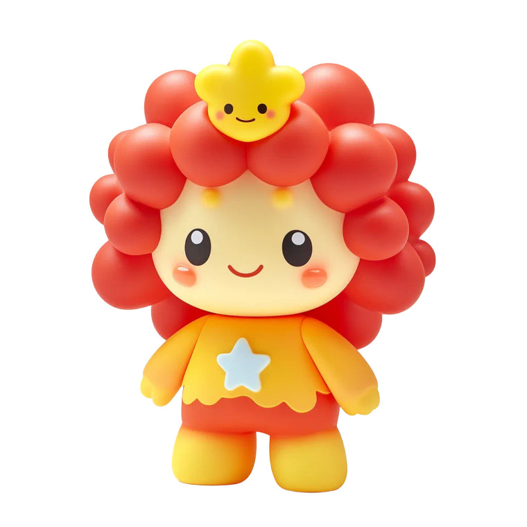 Cute Cartoon Star Vinyl Car Decal Sticker – Waterproof & UV-Resistant 8"