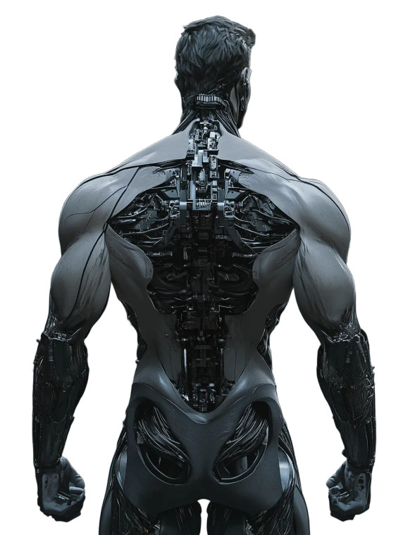 Cyborg Anatomical Study Vinyl Car Decal Sticker – Waterproof & UV-Resistant 8"