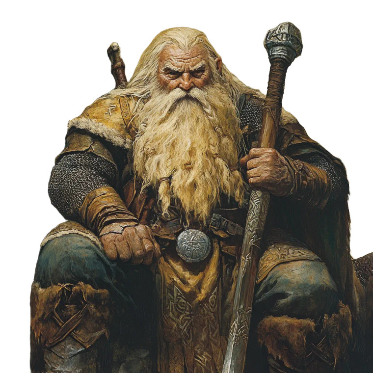 Tolkien Stonefoot Dwarf Vinyl Car Decal Sticker – Waterproof & UV-Resistant 8"