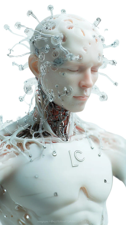 Mycelium Cyborg Hybrid Vinyl Car Decal Sticker – Waterproof & UV-Resistant 8"