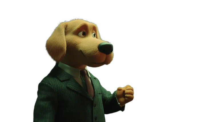 Dog In Suit V2 Vinyl Car Decal Sticker – Waterproof & UV-Resistant 8"