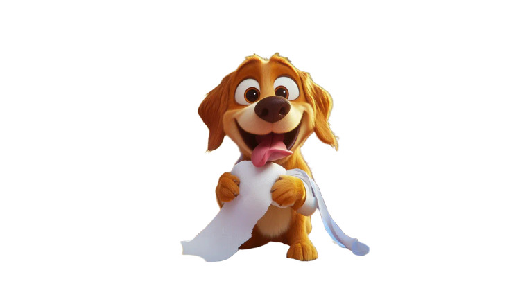 Mischievous Puppy Chaos Vinyl Car Decal Sticker – Waterproof & UV-Resistant 8"