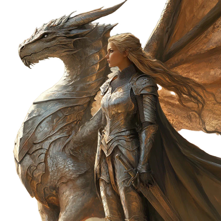 Dragon To Knight Vinyl Car Decal Sticker – Waterproof & UV-Resistant 8"