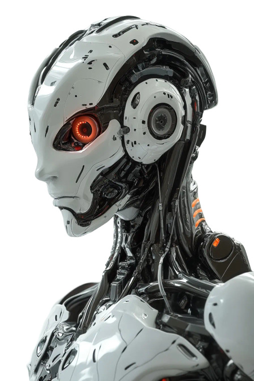 Defined Cyborg Vinyl Car Decal Sticker – Waterproof & UV-Resistant 8"