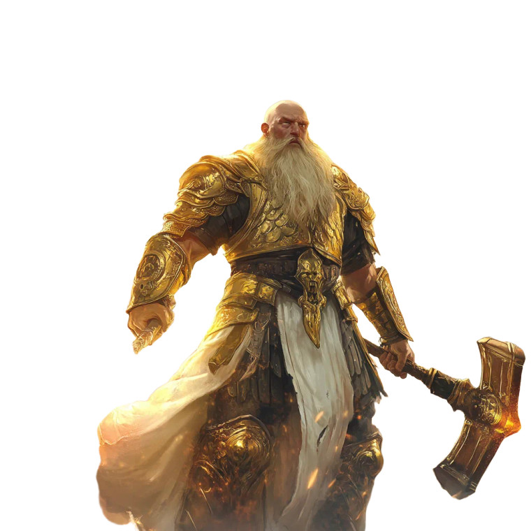 Golden Paladin V7 Vinyl Car Decal Sticker – Waterproof & UV-Resistant 8"