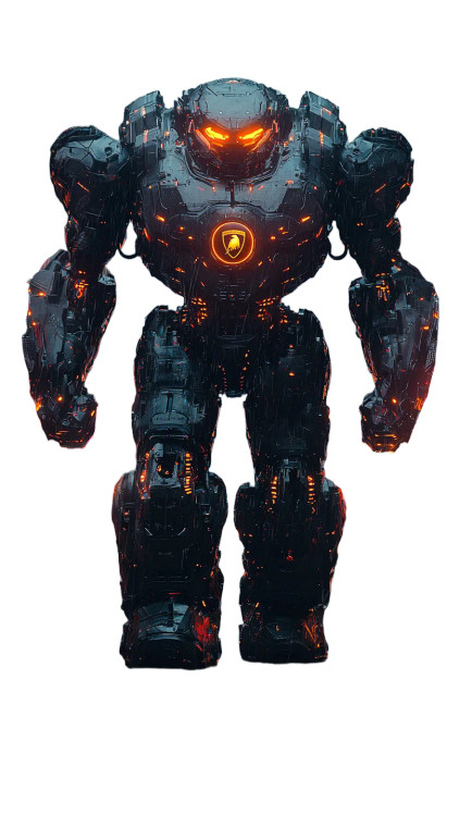 Futuristic War Robot V2 Vinyl Car Decal Sticker – Waterproof & UV-Resistant 8"