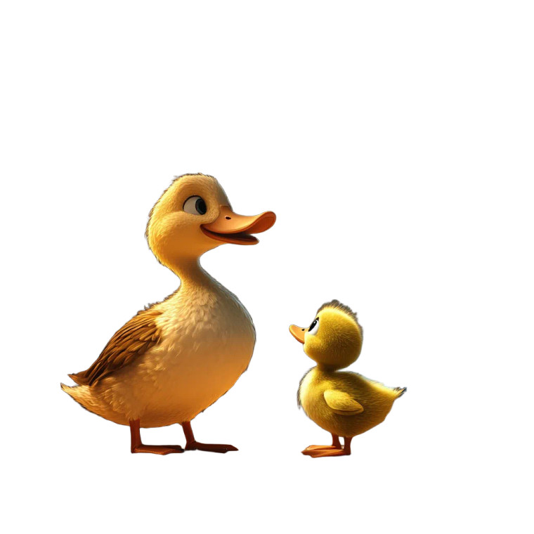 Mama Duck Love Vinyl Car Decal Sticker – Waterproof & UV-Resistant 8"