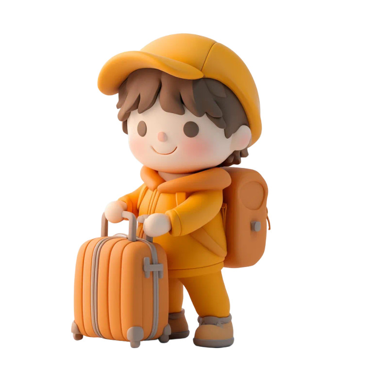 Clay Cartoon Figure Vinyl Car Decal Sticker – Waterproof & UV-Resistant 8"