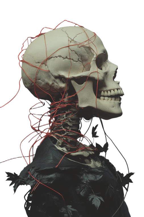 Gothic Fashion Skull Vinyl Car Decal Sticker – Waterproof & UV-Resistant 8"
